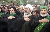 Tight security as millions of Shiite Muslim pilgrims stream into Kerbala, Iraq