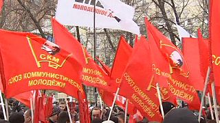 Protesters in Moscow take to the streets against the city's education and health cuts