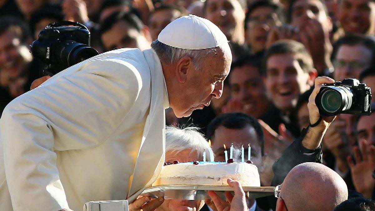Pope Francis turns 78 with tango and tea in St Peter's Square