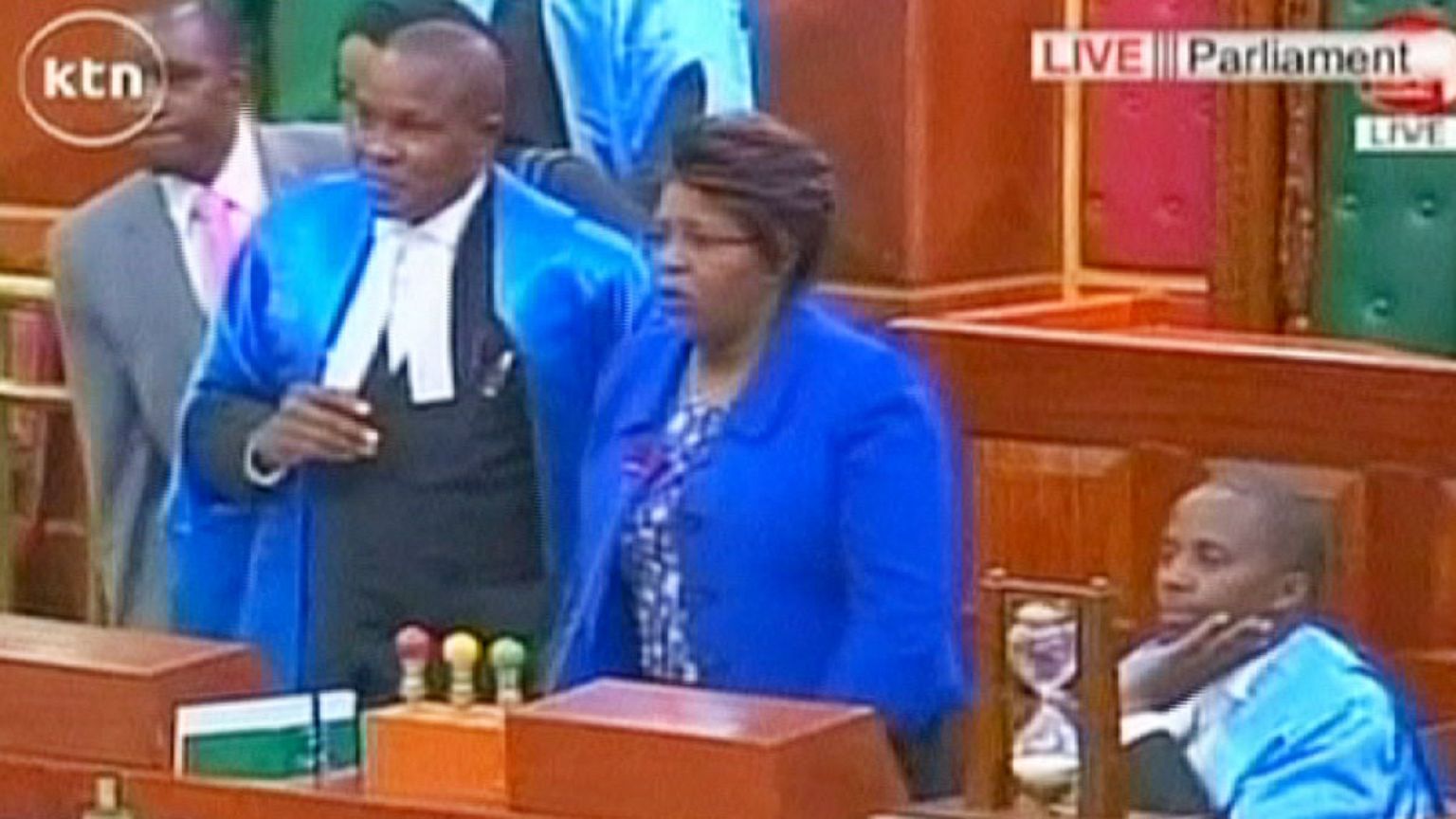Scuffles break out in Kenyan parliament