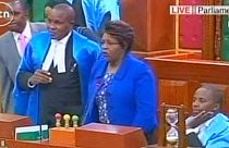 Scuffles break out in Kenyan parliament