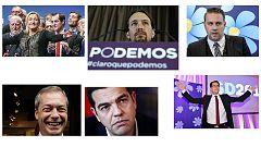 Las 6 caras que amenazan el bipartidismo europeo en este 2015