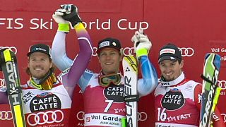 Nyman celebrates Val Gardena hat-trick