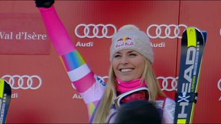 Lindsey Vonn claims World Cup downhill win in Val D'Isere