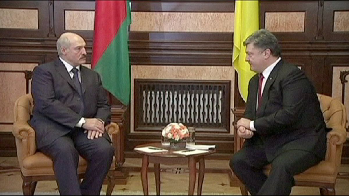 Il presidente bielorusso Lukashenko in visita a Kiev