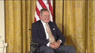 Former US President George HW Bush admitted to hospital