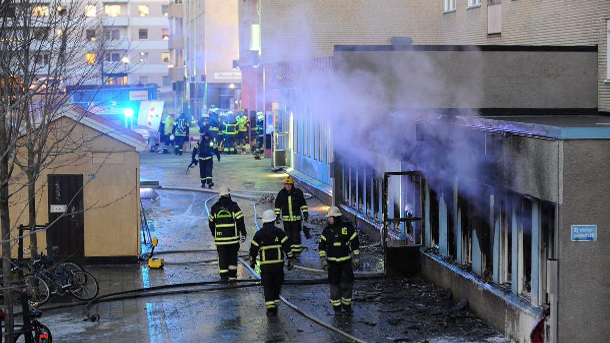 آتش زدن یک مسجد در سوئد