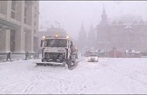 Tempête de neige sur Moscou