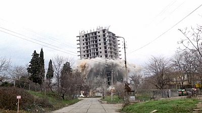 شکست عملیات تخریب یک ساختمان ده طبقه در کریمه