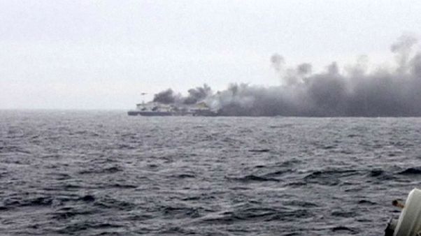 Hundreds still stranded on burning ferry off coast of Greece Hundreds still stranded on burning ferry off coast of Greece