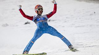 Four Hills ski jump soars to a late start