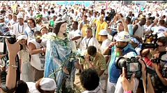 Brazilian worshippers celebrate the Goddess of the Sea