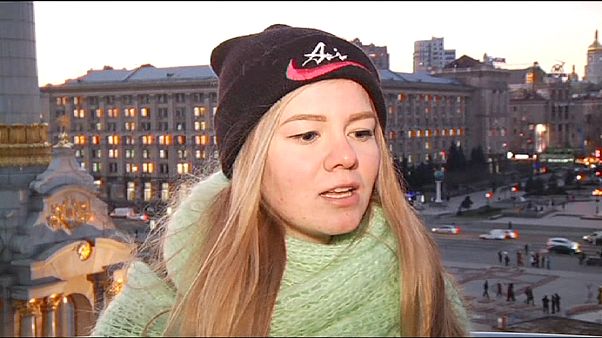 Украина провожает "год потрясений" Украина провожает "год потрясений"