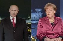 Ucrania, presente en los discursos de Fin de Año de Putin y Merkel