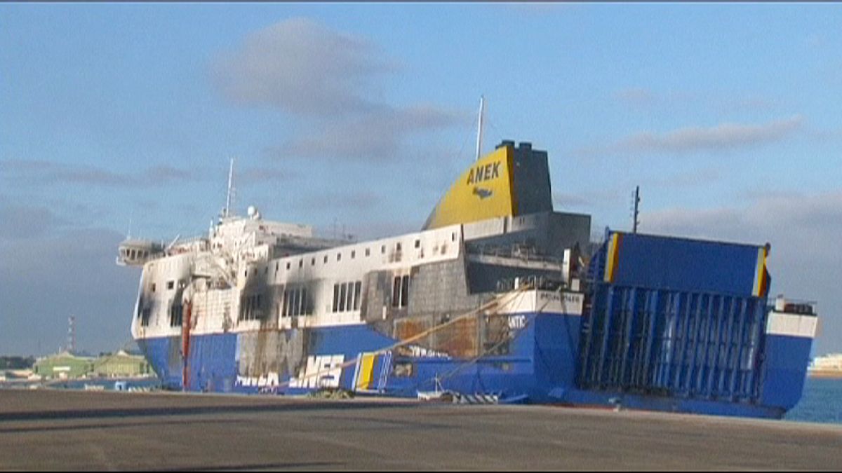 Italian investigators in second inspection of burnt-out Norman Atlantic ferry