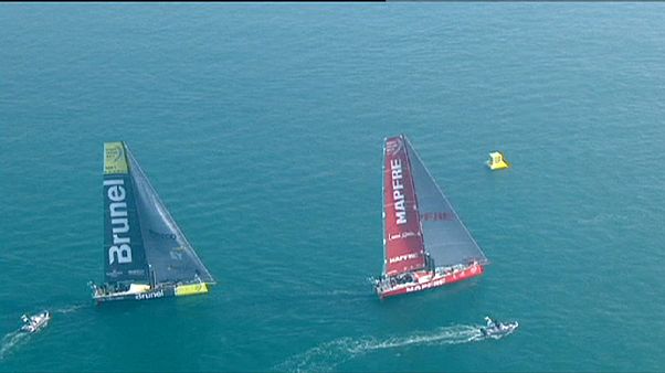 'Abu Dhabi' lidera arranque de tercera etapa de la Volvo Ocean Race 'Abu Dhabi' lidera arranque de tercera etapa de la Volvo Ocean Race