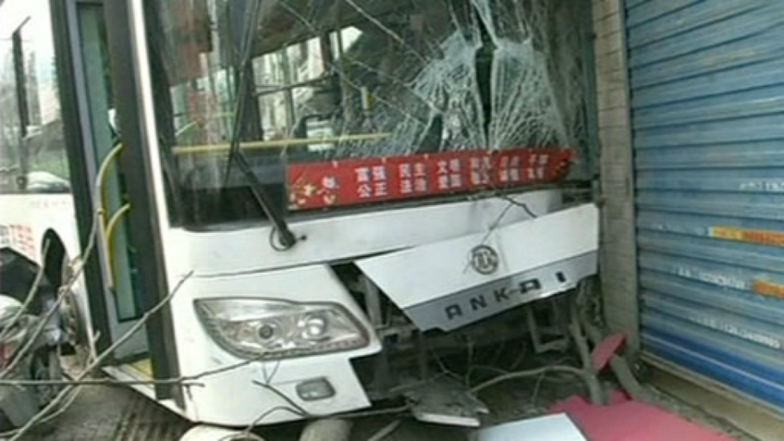 [Watch] Shocking road rage accident: Driver of moving bus dragged away from wheel