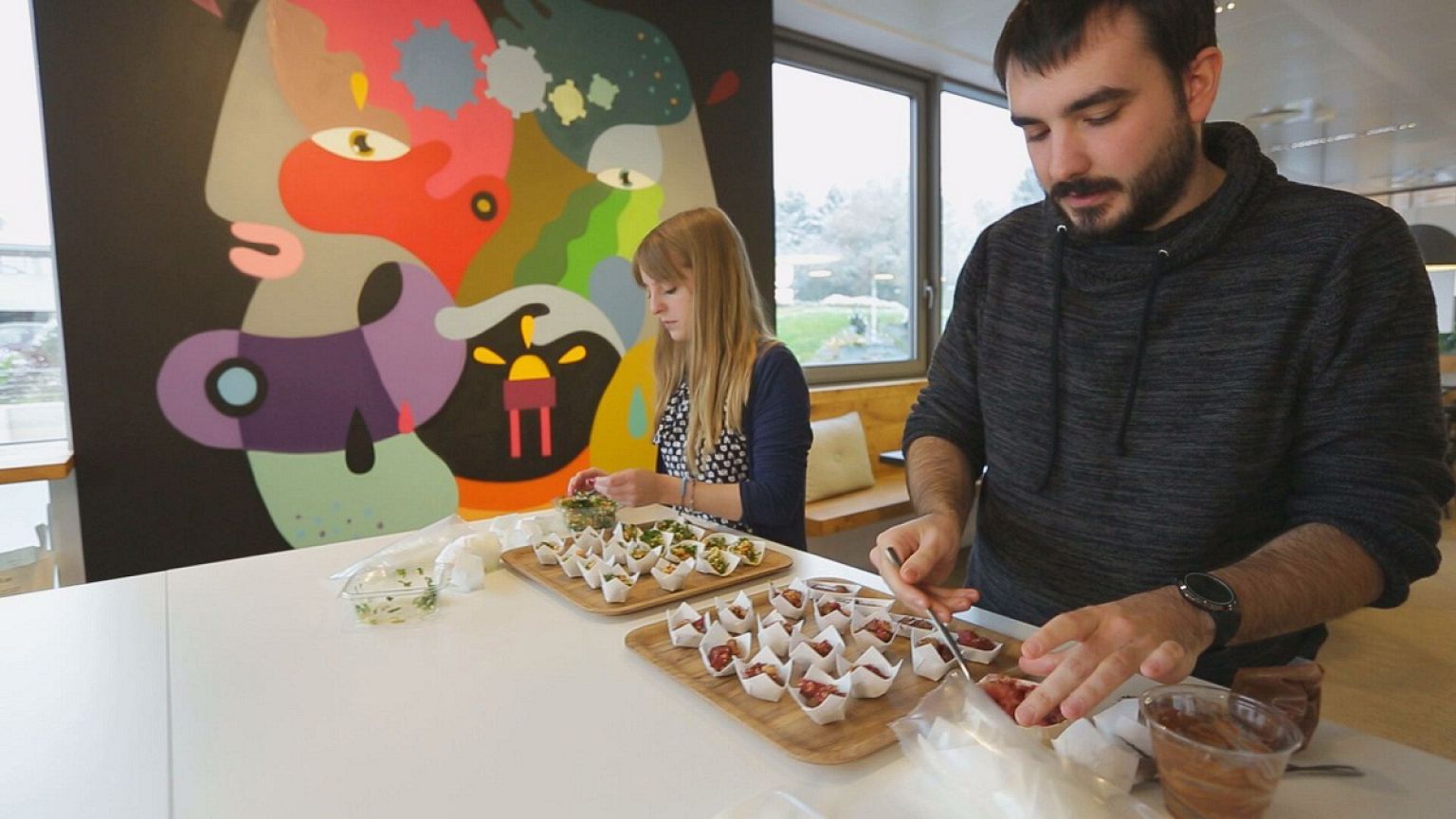 Un aperitivo origami cuyo envoltorio se come: la creatividad en la mesa