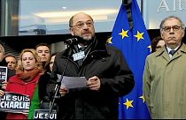 Charlie Hedbo: l'omaggio delle istitituzioni europee