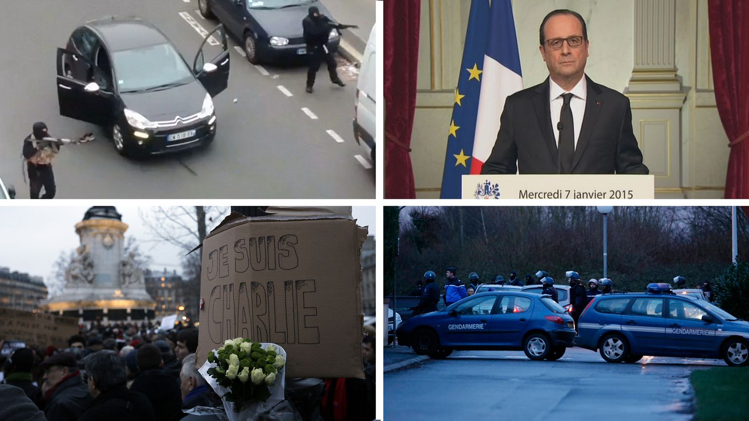Charlie Hebdo: timeline of the 72 hours that shocked France