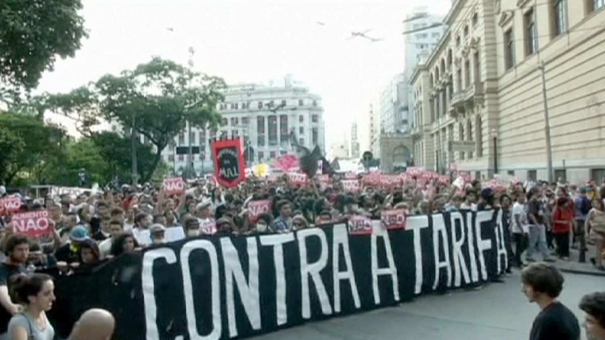 Wieder Fahrpreisproteste in Brasilien