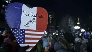 Нью-Йорк поддержал "Шарли Эбдо"