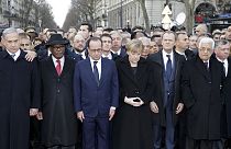 بمشاركة عدد من قادة العالم باريس تشهد مسيرة كبرى للتنديد بالإرهاب