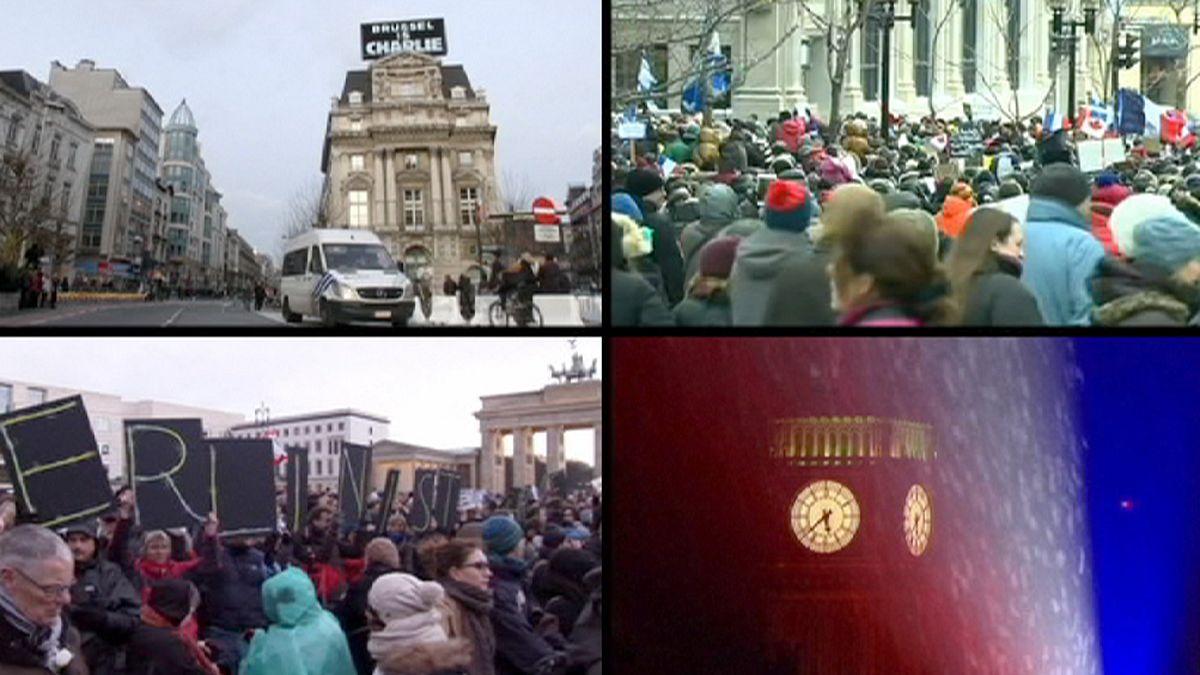 اعلام همبستگی پایتخت های دنیا با فرانسویان در دفاع از آزادی بیان