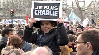 Je suis Charlie: marcha história em França