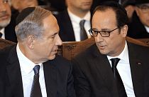 بنیامین نتانیاهو از محل گروگانگیری یهودیان در پاریس بازدید کرد