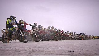 Salzige Etappe bei der Rallye Dakar
