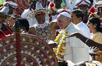 البابا فرانسيس يصل إلى سريلانكا