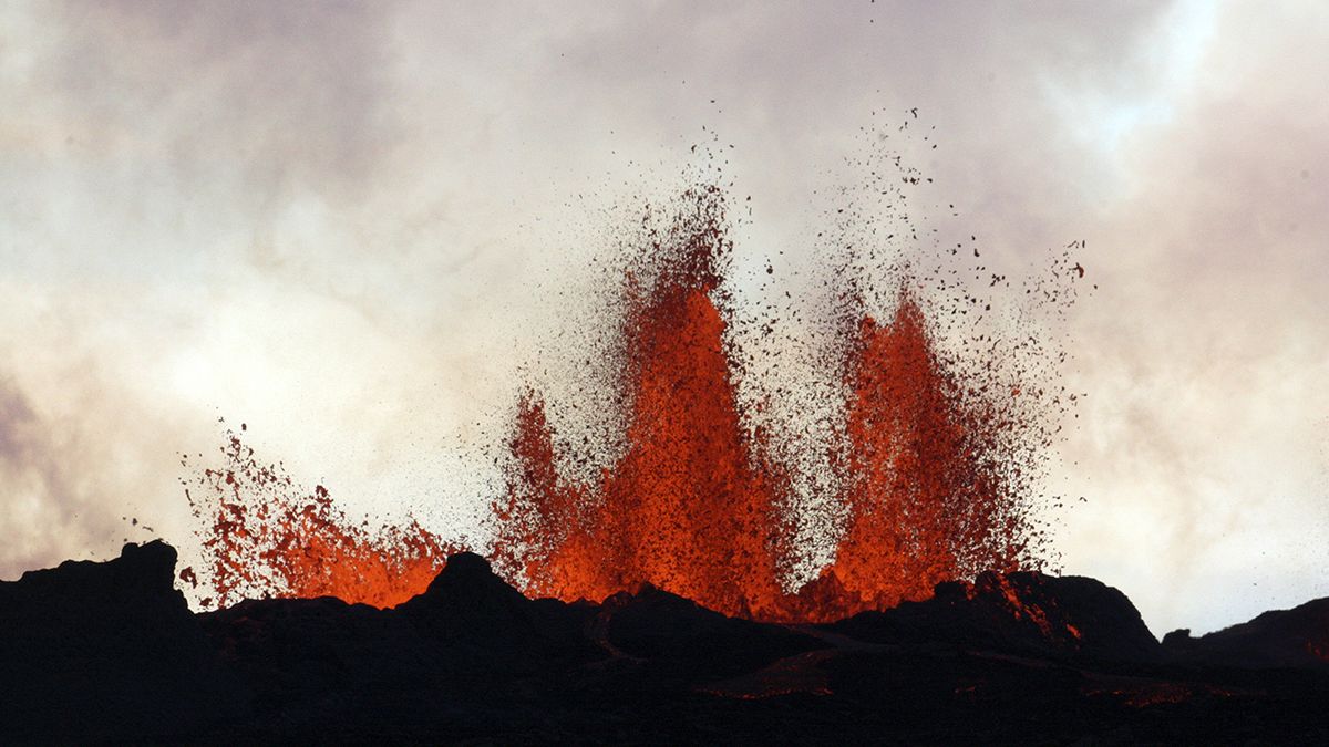 Erupção vulcânica na Islândia