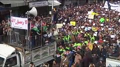 Manifestación en Jordania contra la última portada de Charlie Hebdo
