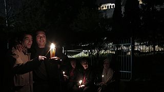 Atina'da Elgin Mermerleri için protesto eylemi