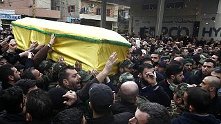 Funeral held for Hezbollah fighter killed in alleged Israeli attack in Golan Heights