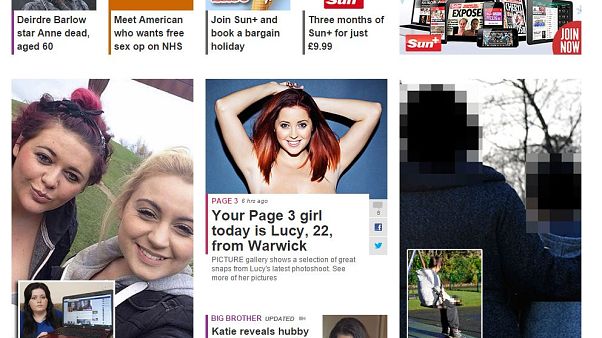 The Sun newspaper drops topless models from Page 3 The Sun newspaper drops topless models from Page 3