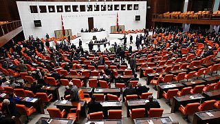 Turkey's parliament rejects sending four former ministers to face corruption trial