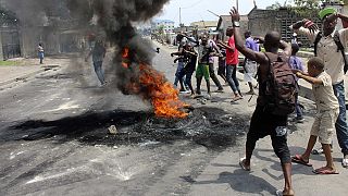 Third day of unrest in DR Congo as rights group says over 40 people have died