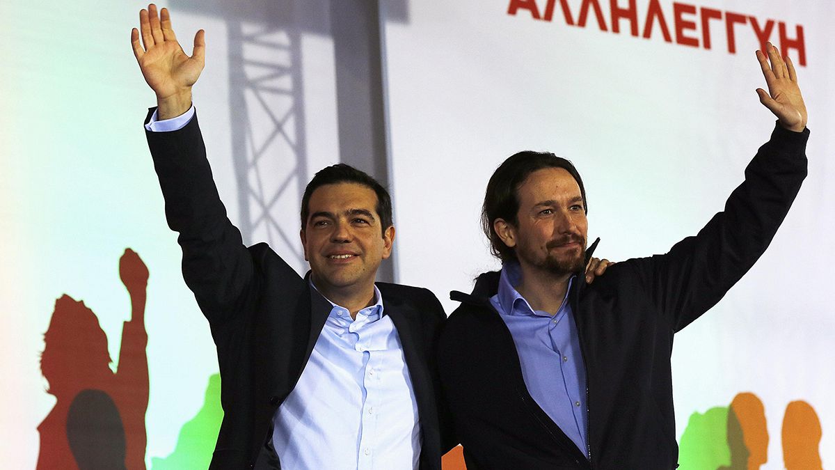 A spanyol Podemos vezetője jelenlétével támogatta a Szirizát