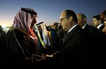 Dünya liderleri taziye için Riyad'da