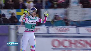 Vonn amplía su récord ganando el supergigante de St. Moritz