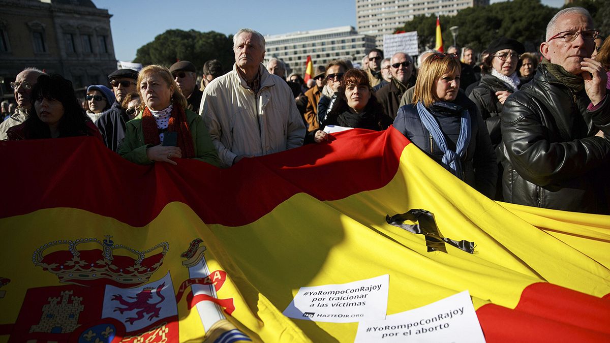 Demo in Madrid gegen "Maulkorbgesetz"