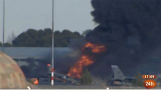 Ten killed in Greek fighter plane crash in Spain