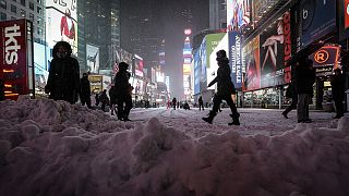 New York snowstorm less severe than was feared