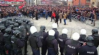 Police and protesters clash in 'worst Kosovo unrest' since 2008 breakaway