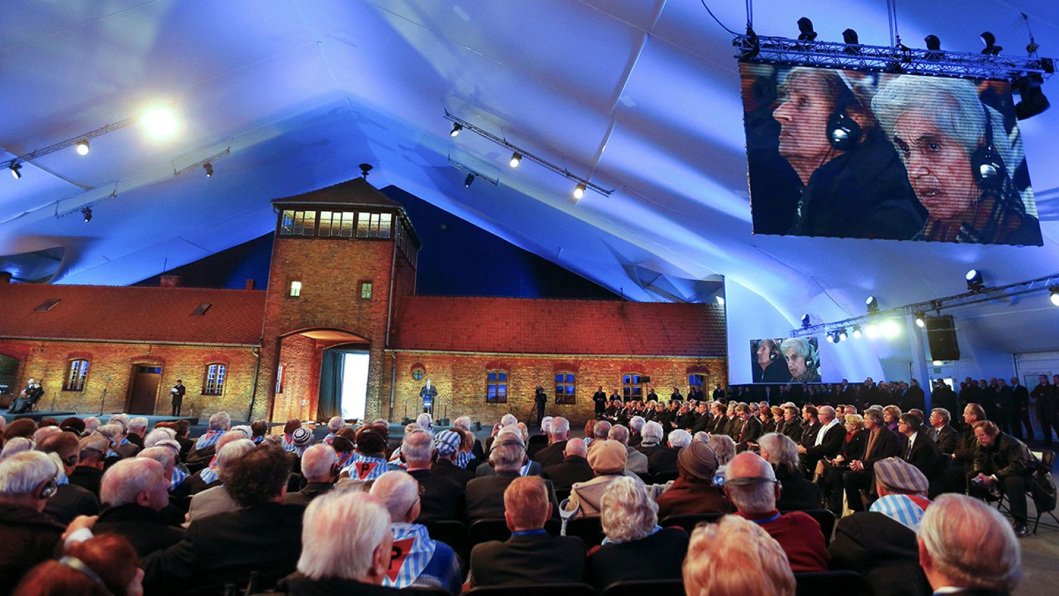 A Holokauszt megismétlődésétől óvtak az auschwitzi megemlékezésen a túlélők