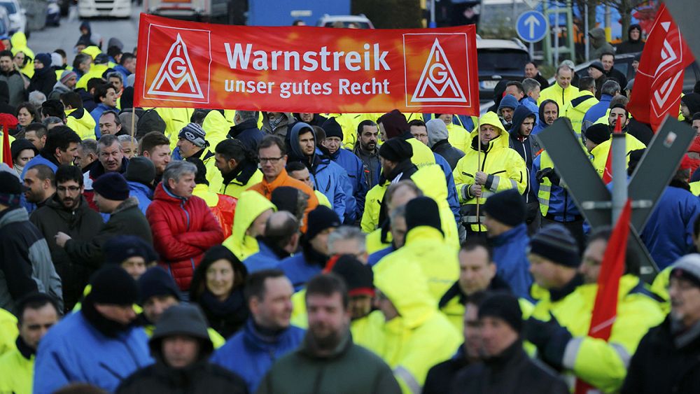 Thousands Of Engineering Workers Go On Strike In Germany | Euronews