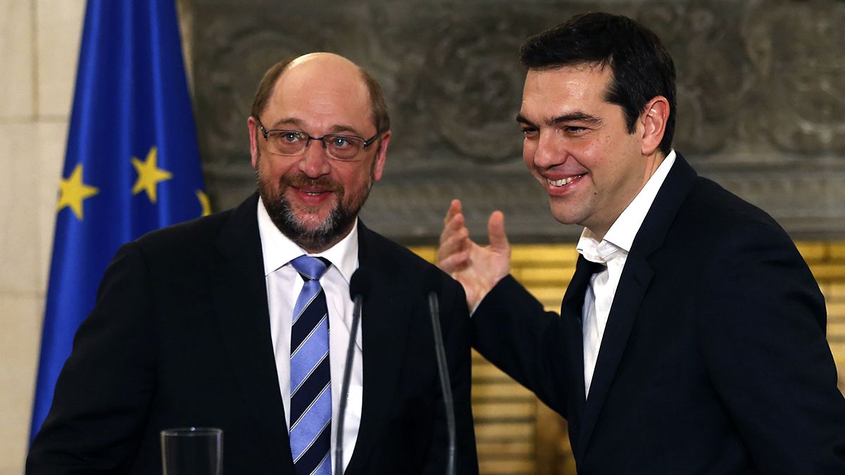 Schulzt ottimista dopo l'incontro con Tsipras: Grecia ed Europa vogliono trovare una soluzione insieme