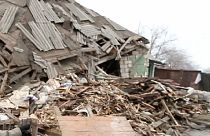 euronews testigo de la destrucción de la localidad ucraniana de Popasna